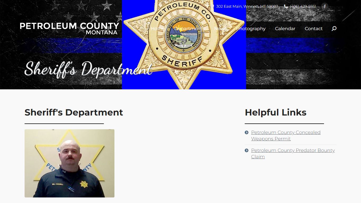 Sheriff’s Department – Petroleum County Montana