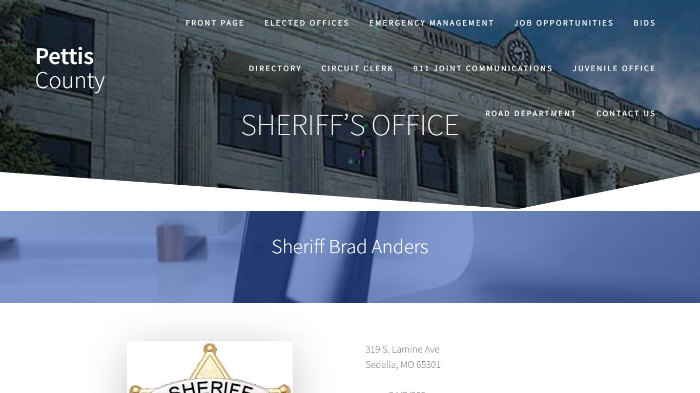 Sheriff’s Office – Pettis County