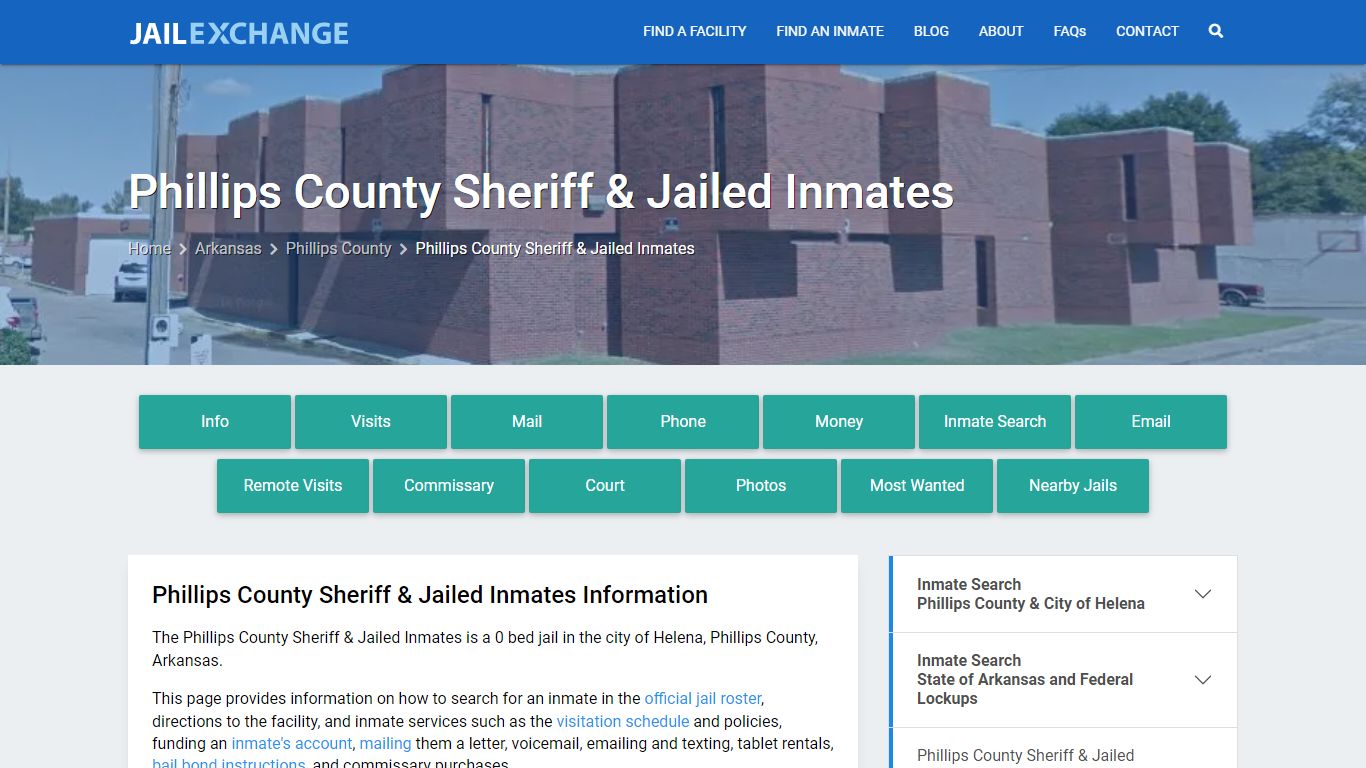 Phillips County Sheriff & Jailed Inmates - Jail Exchange