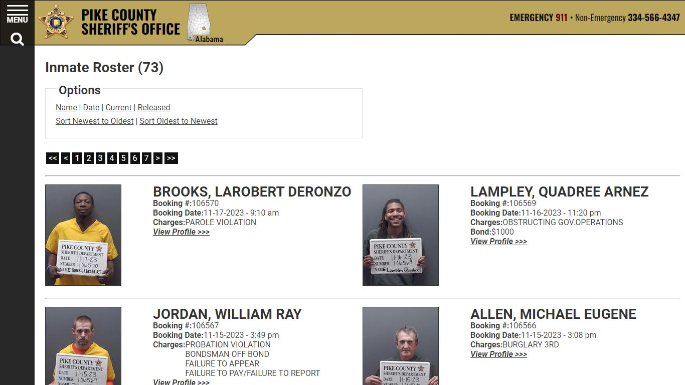 Inmate Roster - Current Inmates Booking Date Descending - Pike County ...