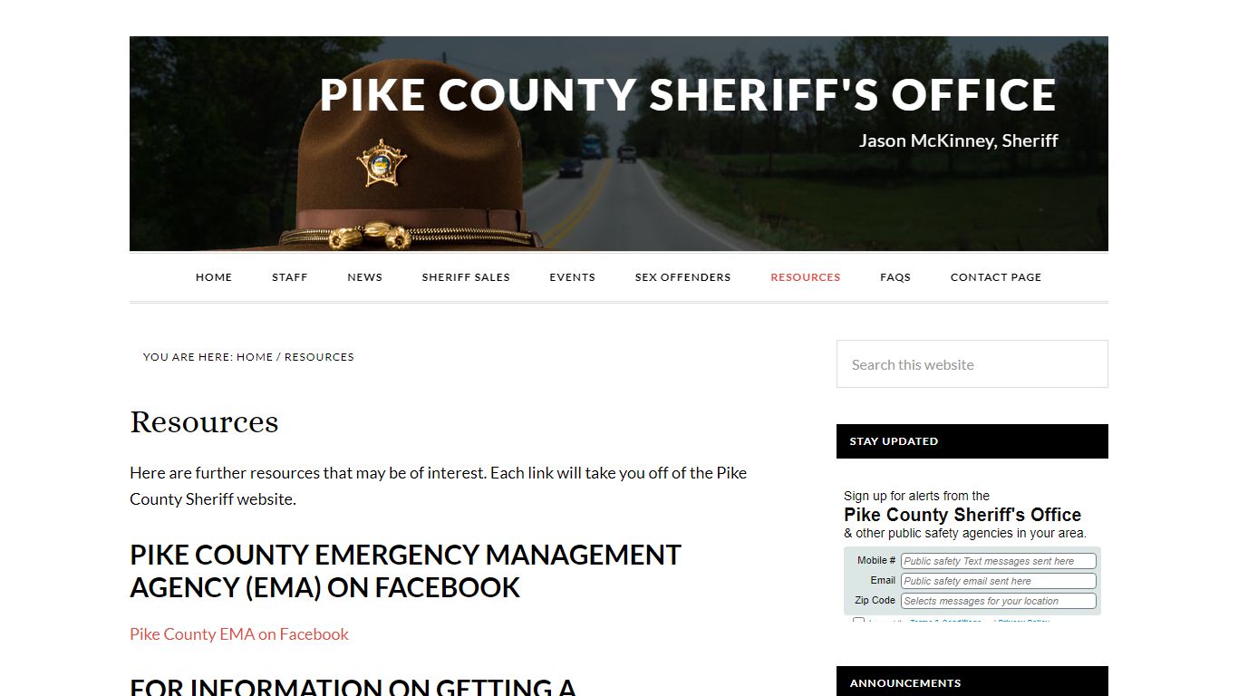 Resources - Pike County Sheriff's Office