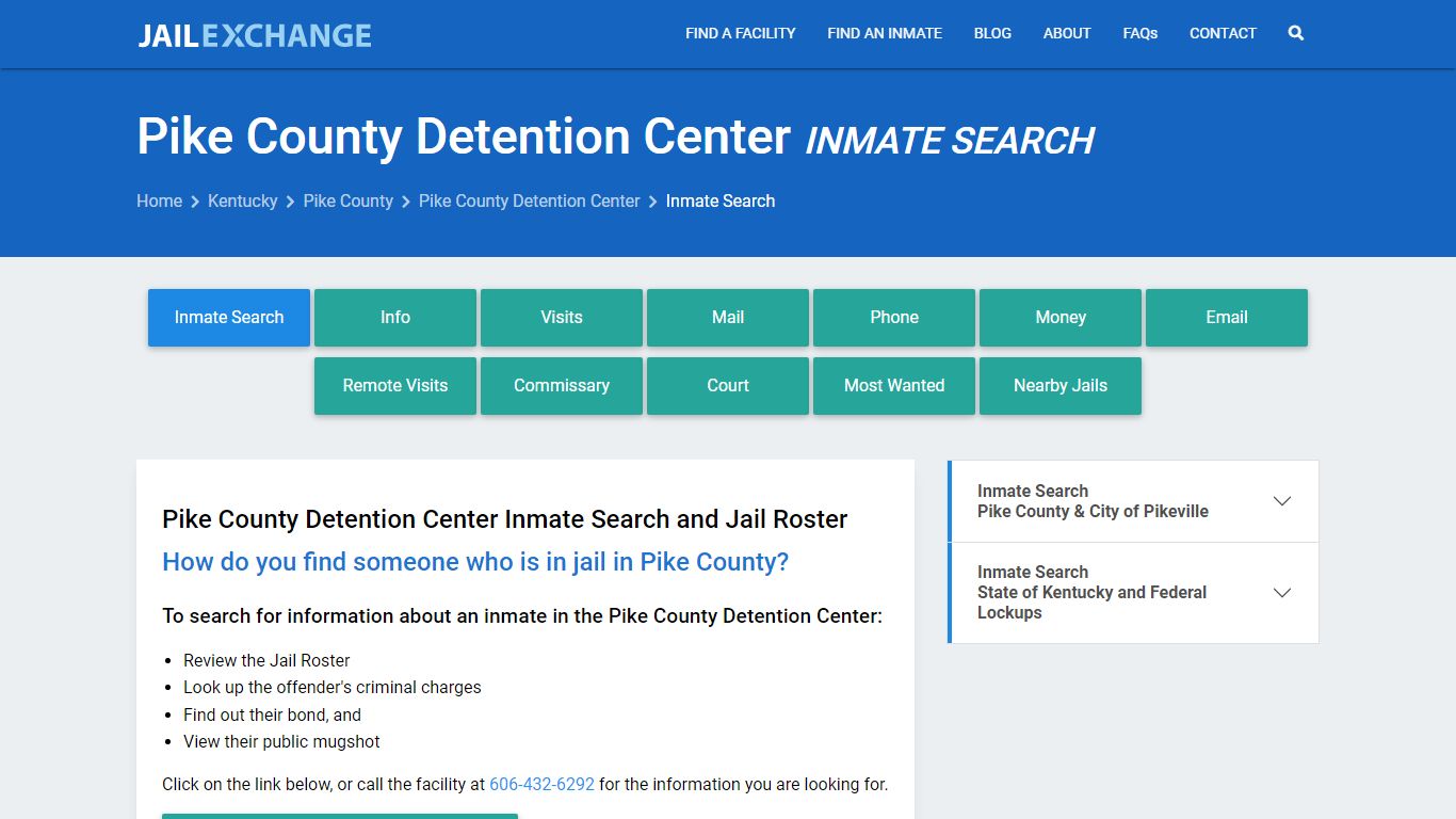Pike County Detention Center Inmate Search - Jail Exchange