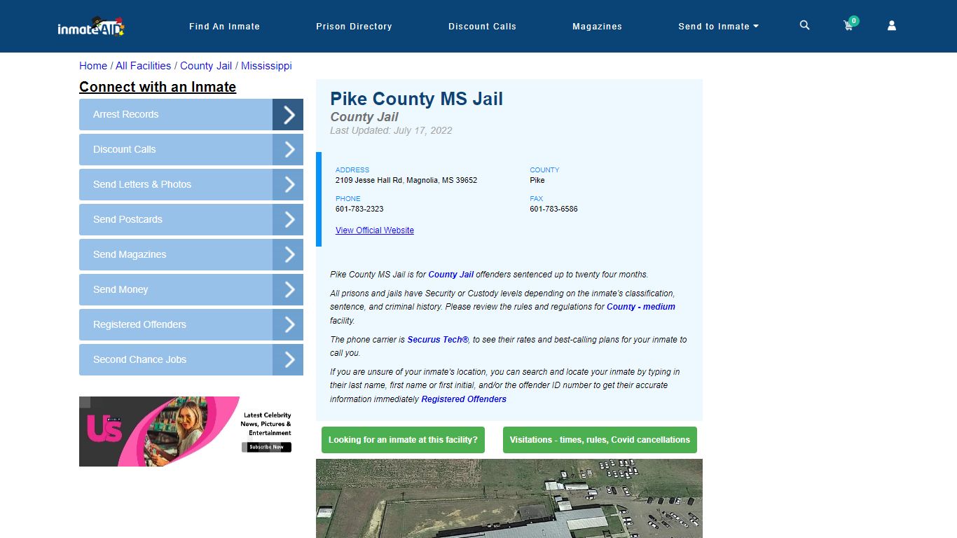 Pike County MS Jail - Inmate Locator - Magnolia, MS