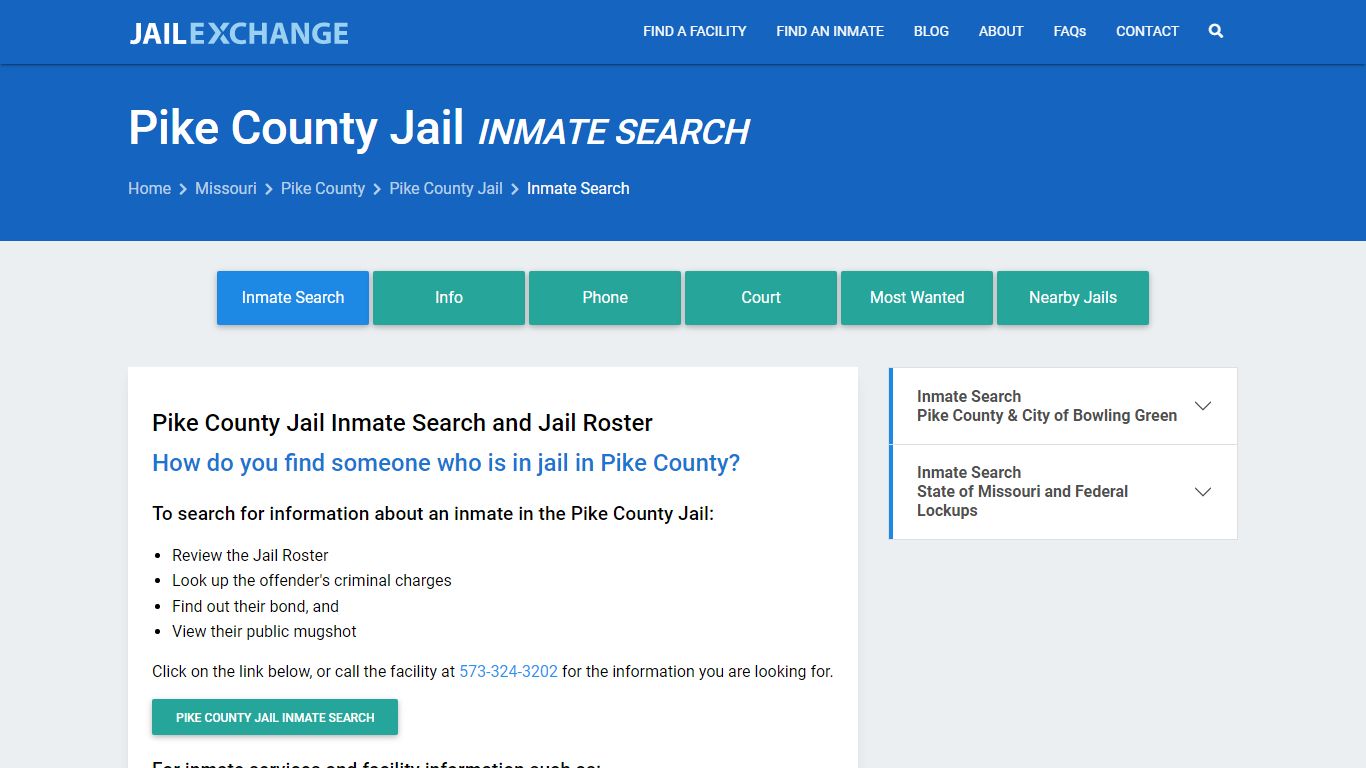 Inmate Search: Roster & Mugshots - Pike County Jail, MO