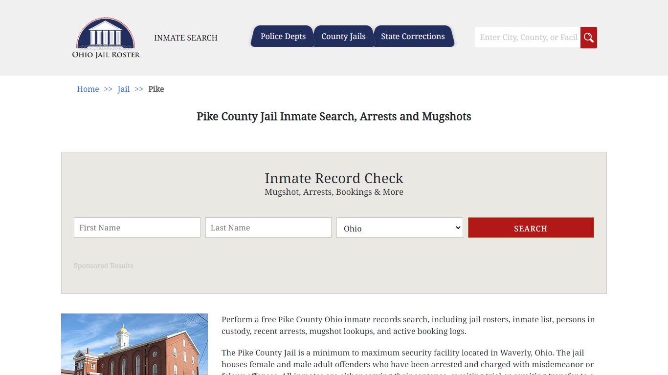 Pike County Jail Inmate Search, Arrests and Mugshots
