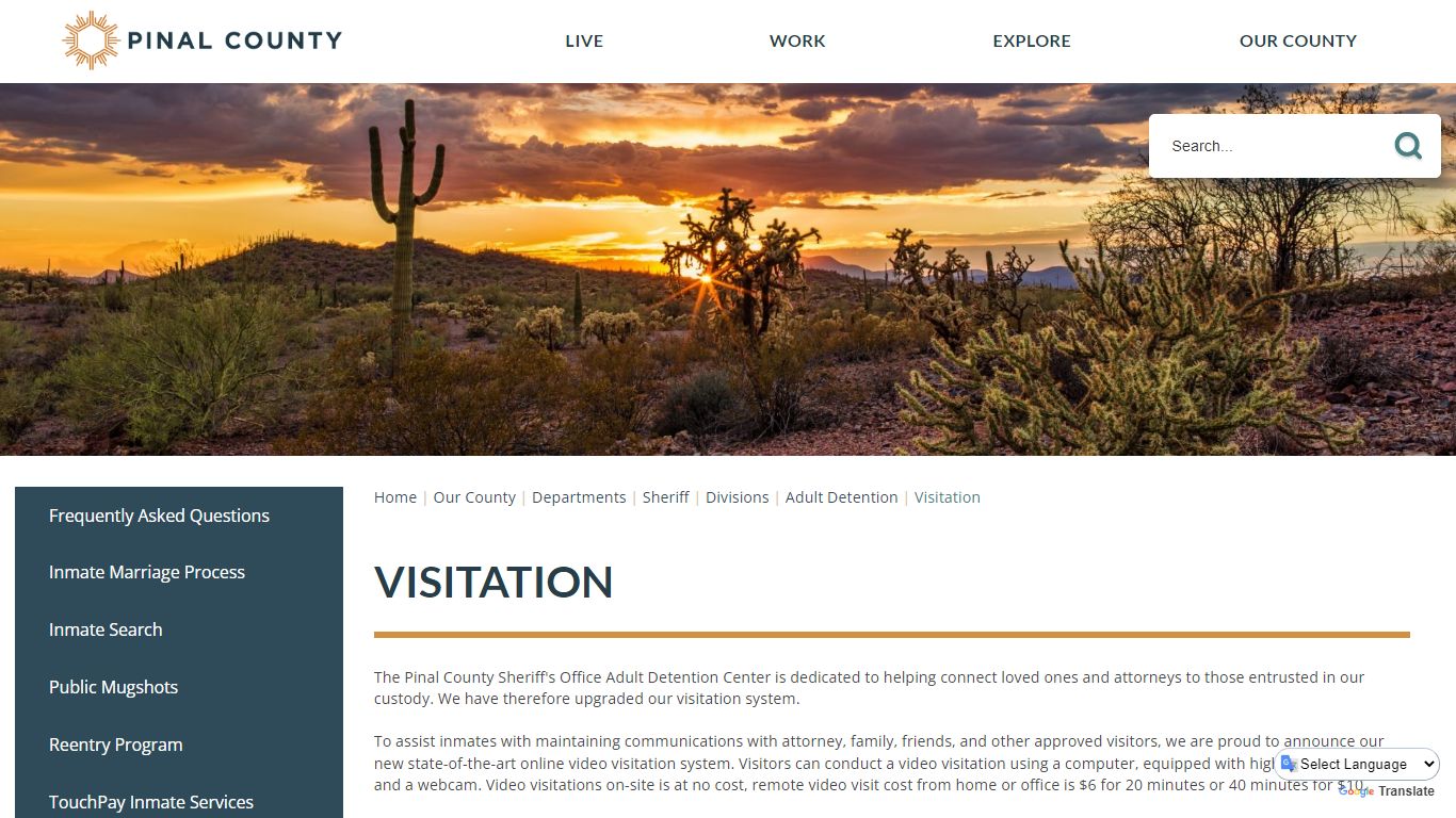 Visitation | Pinal County, AZ