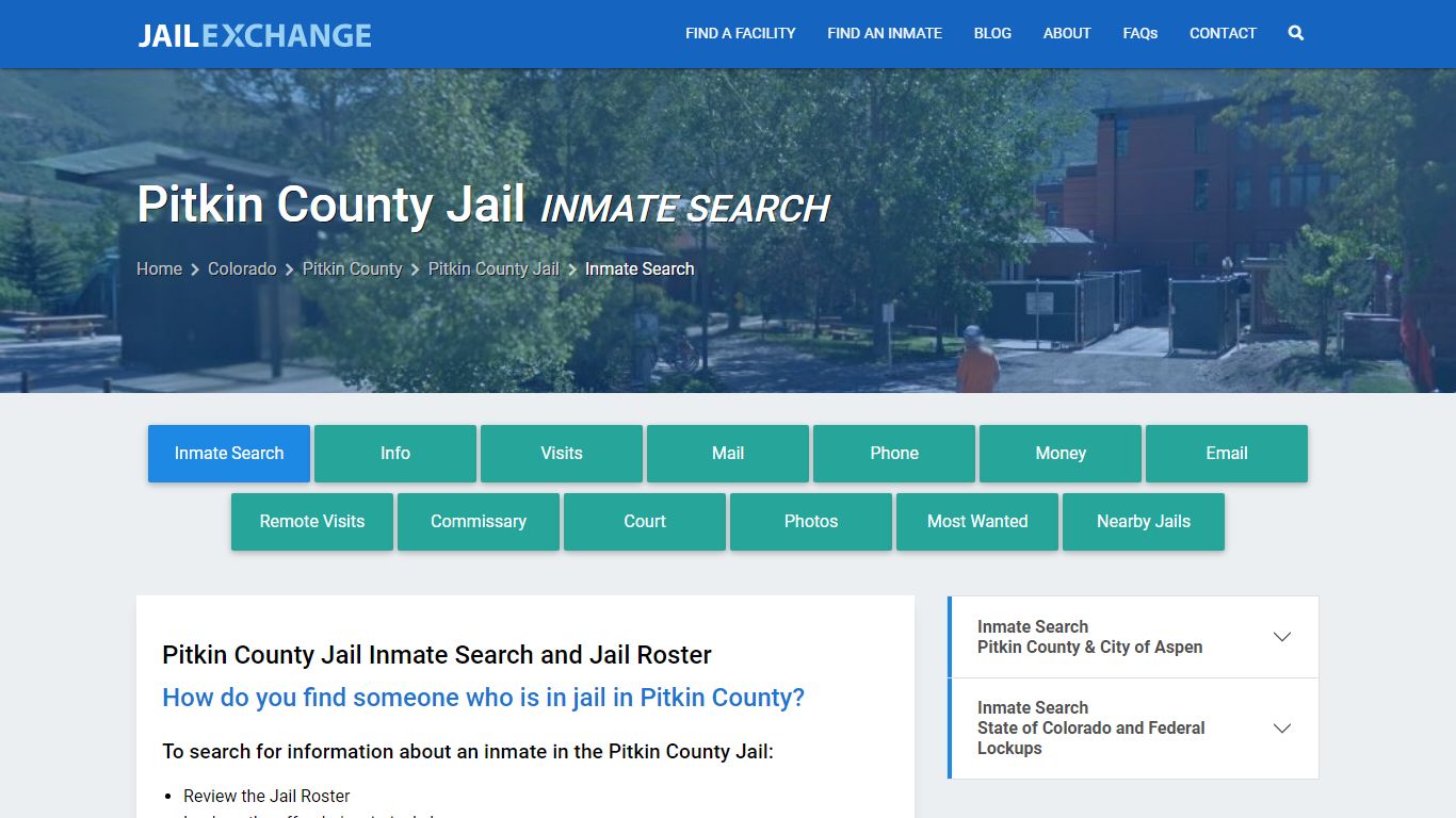 Pitkin County Jail Inmate Search - Jail Exchange