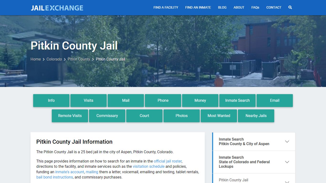 Pitkin County Jail, CO Inmate Search, Information