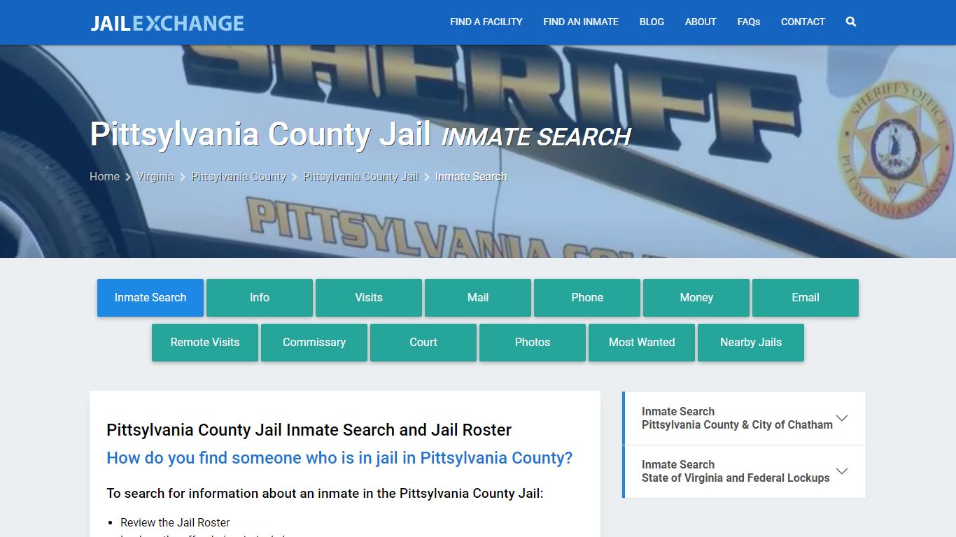 Inmate Search: Roster & Mugshots - Pittsylvania County Jail, VA