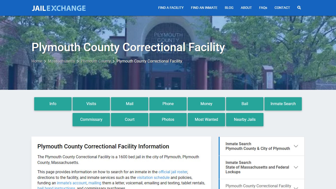 Plymouth County Correctional Facility - Jail Exchange