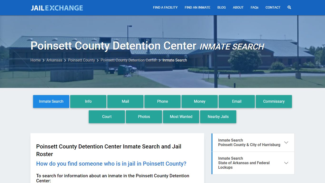 Poinsett County Detention Center Inmate Search - Jail Exchange