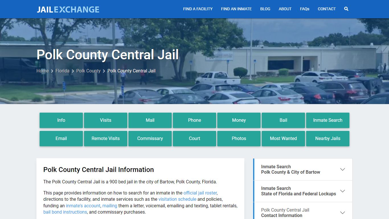 Polk County Central Jail, FL Inmate Search, Information