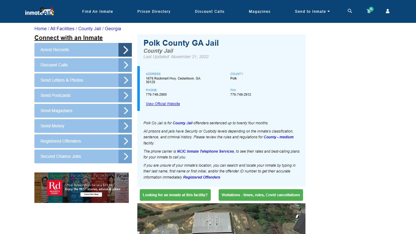 Polk County GA Jail - Inmate Locator - Cedartown, GA