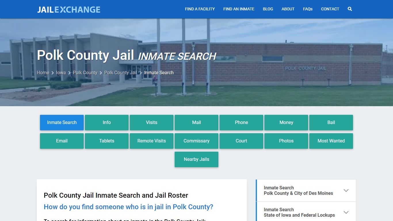 Polk County Jail Inmate Search - Jail Exchange