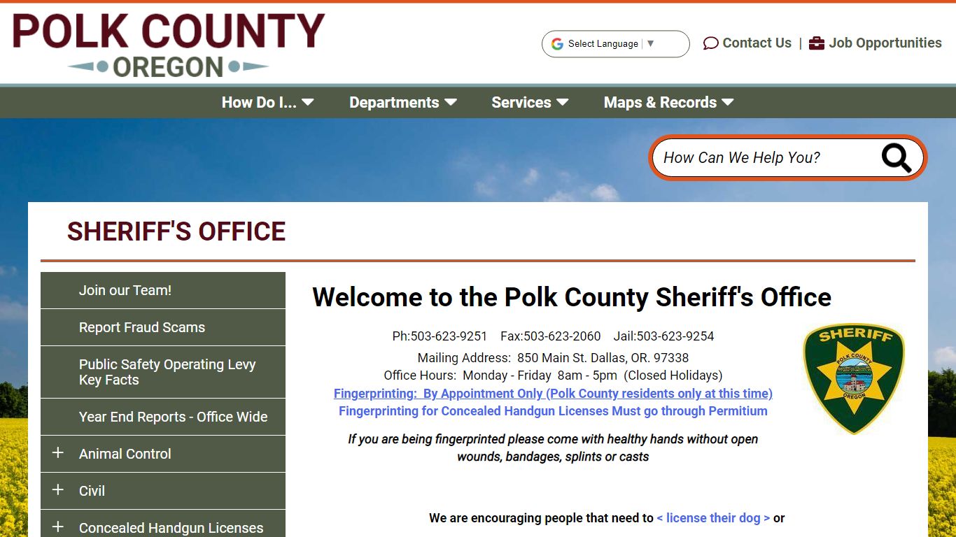 Welcome to the Polk County Sheriff's Office | Polk County Oregon ...