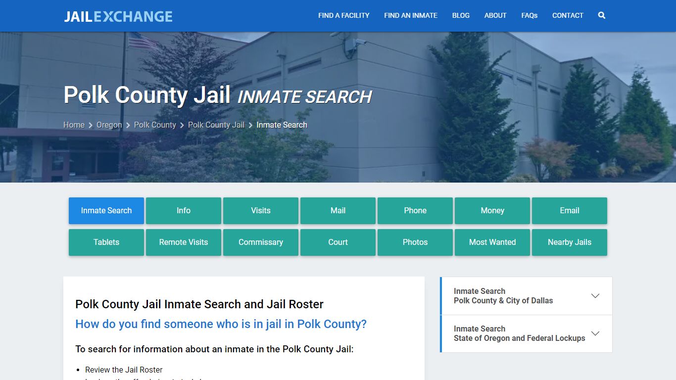 Polk County Jail Inmate Search - Jail Exchange