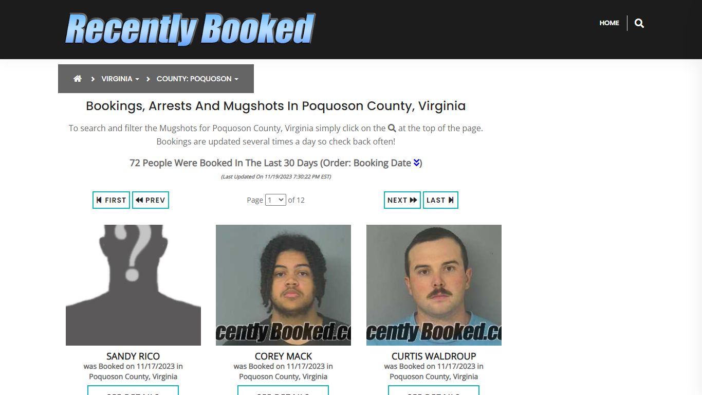 Bookings, Arrests and Mugshots in Poquoson County, Virginia