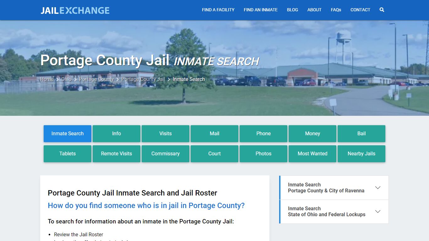 Inmate Search: Roster & Mugshots - Portage County Jail, OH