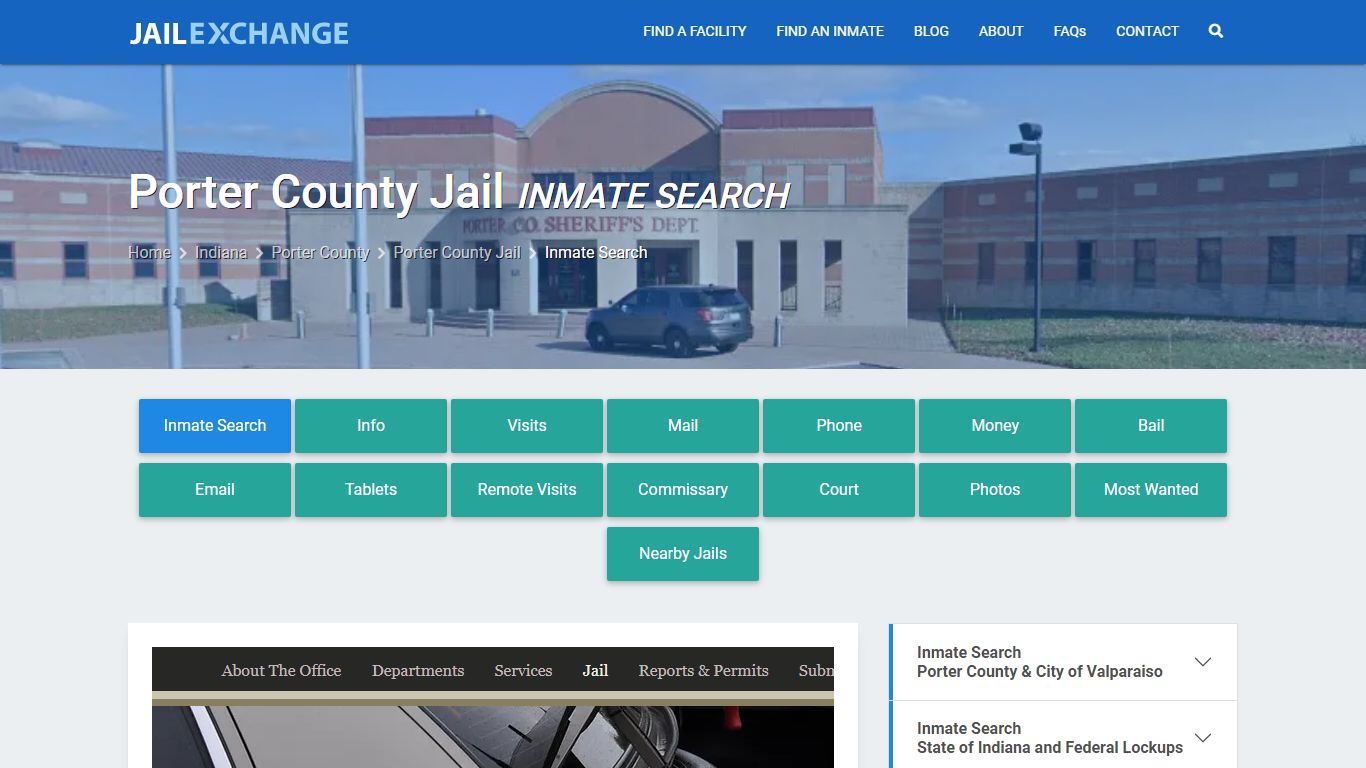 Inmate Search: Roster & Mugshots - Porter County Jail, IN