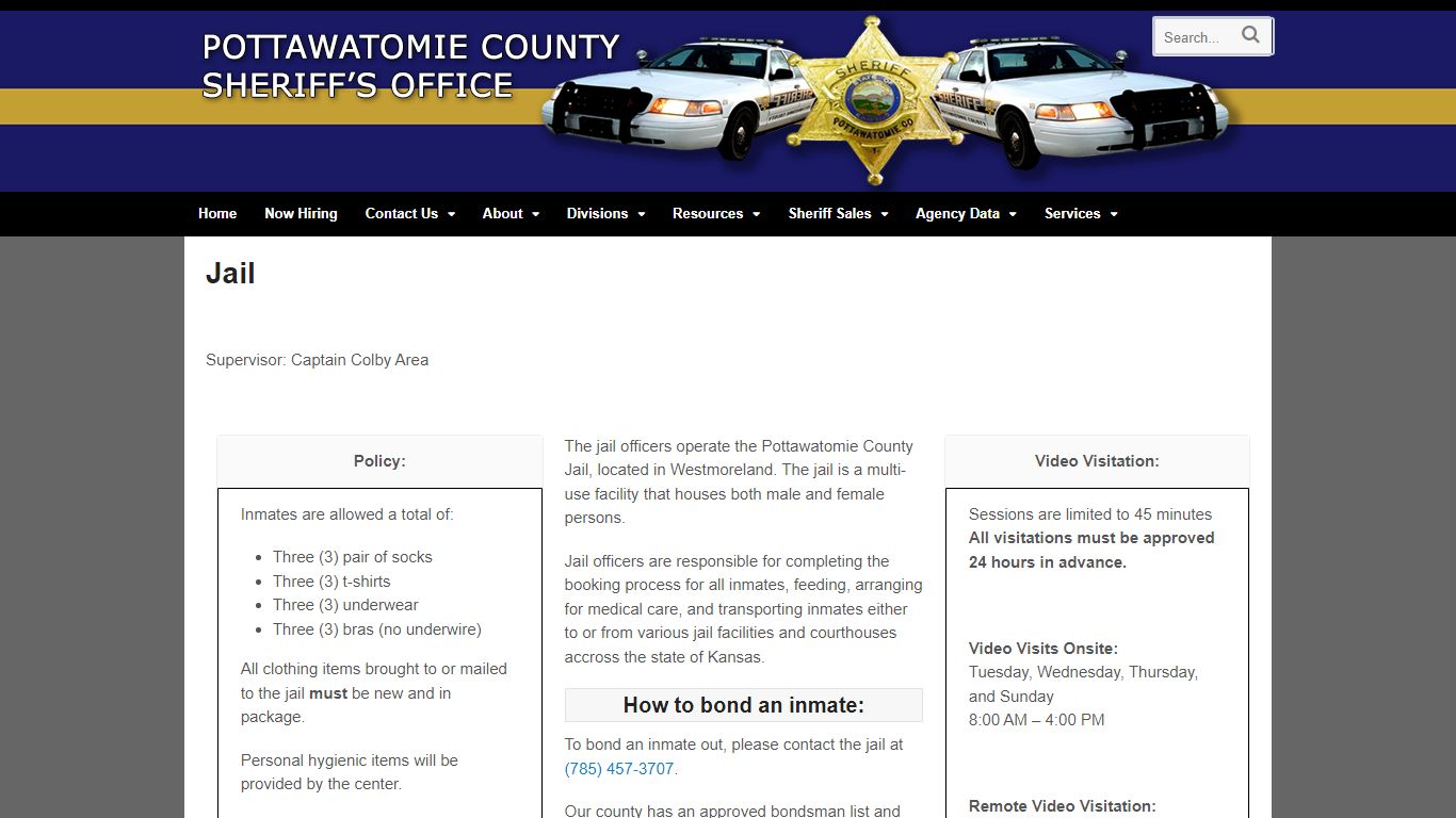 Jail | Pottawatomie County Sheriff Office