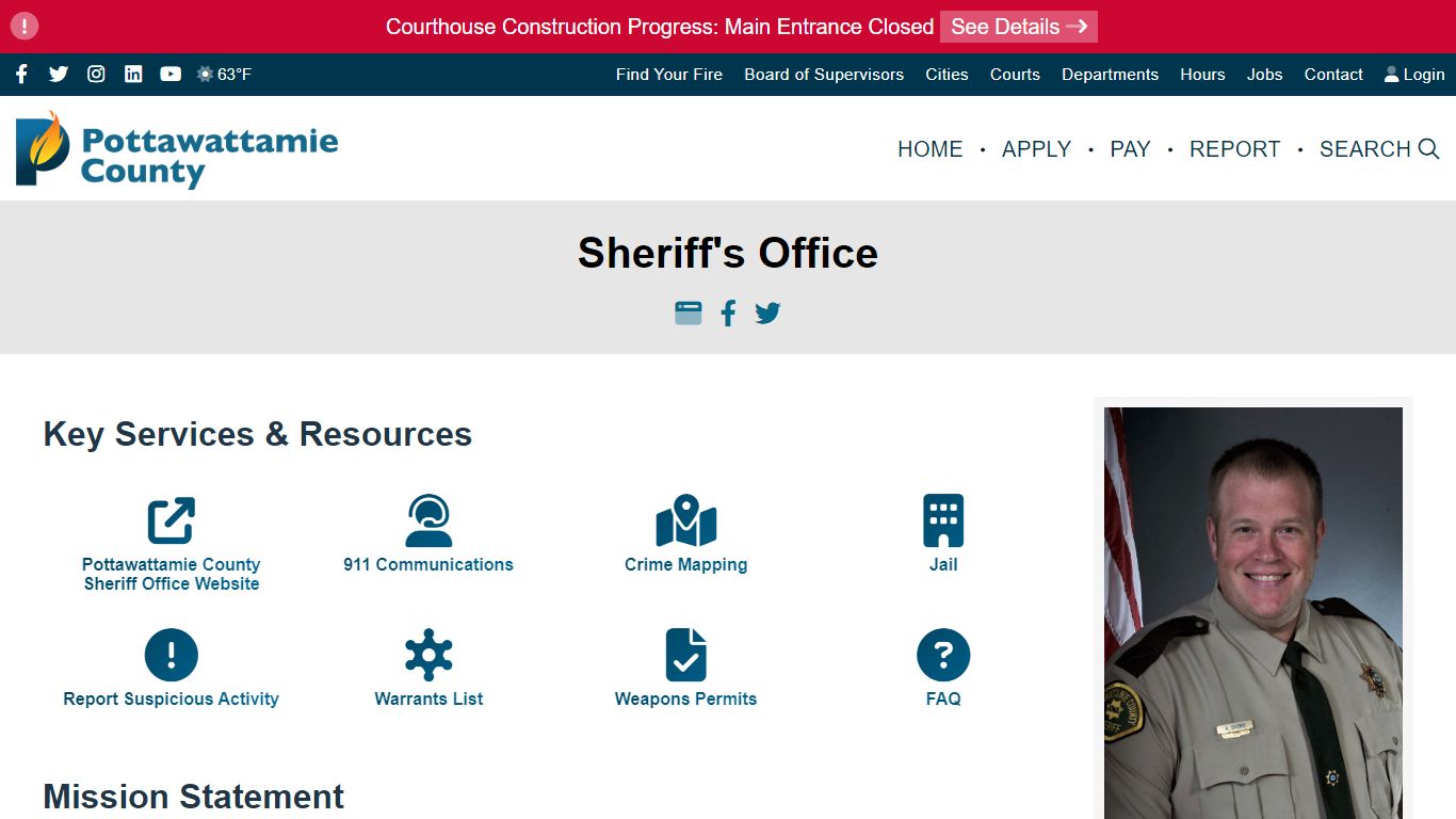 Sheriff's Office - Pottawattamie County, Iowa
