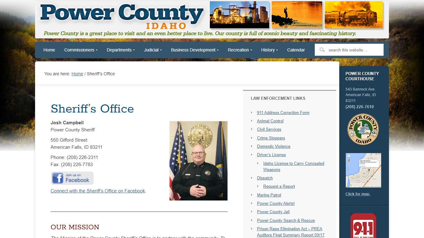 Sheriff’s Office - Power County, Idaho