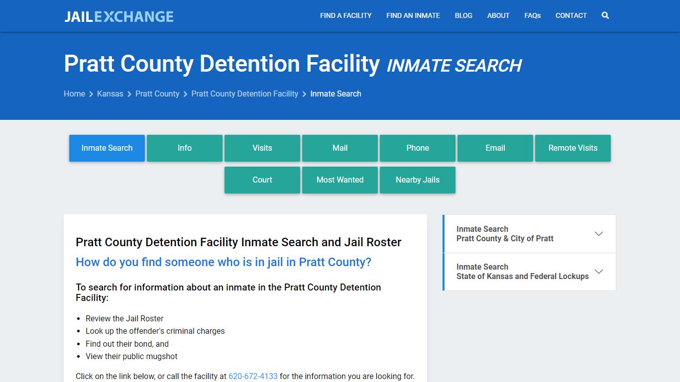 Pratt County Detention Facility Inmate Search - Jail Exchange