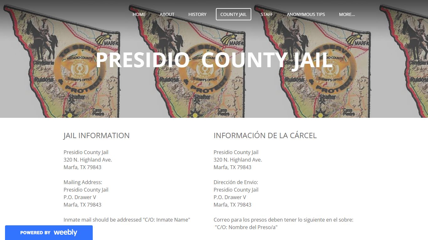 presidio county jail