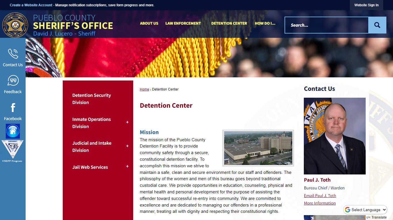 Detention Center | Pueblo County Sheriff, CO