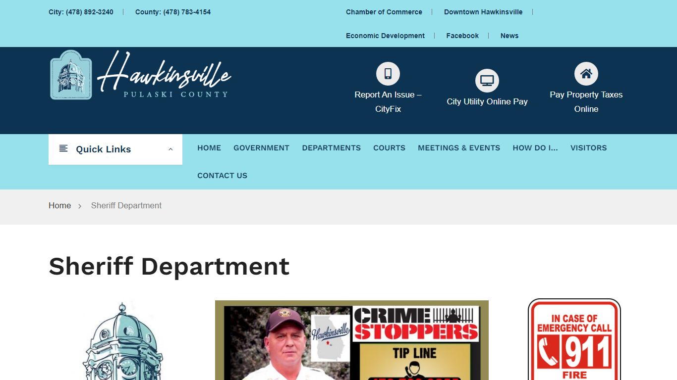 Sheriff Department – Hawkinsville – Pulaski County