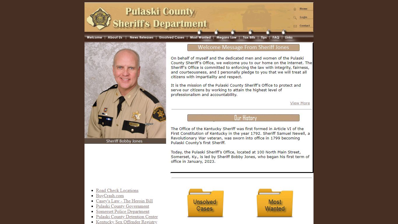 Pulaski County Sheriff's Department - Somerset, Kentucky