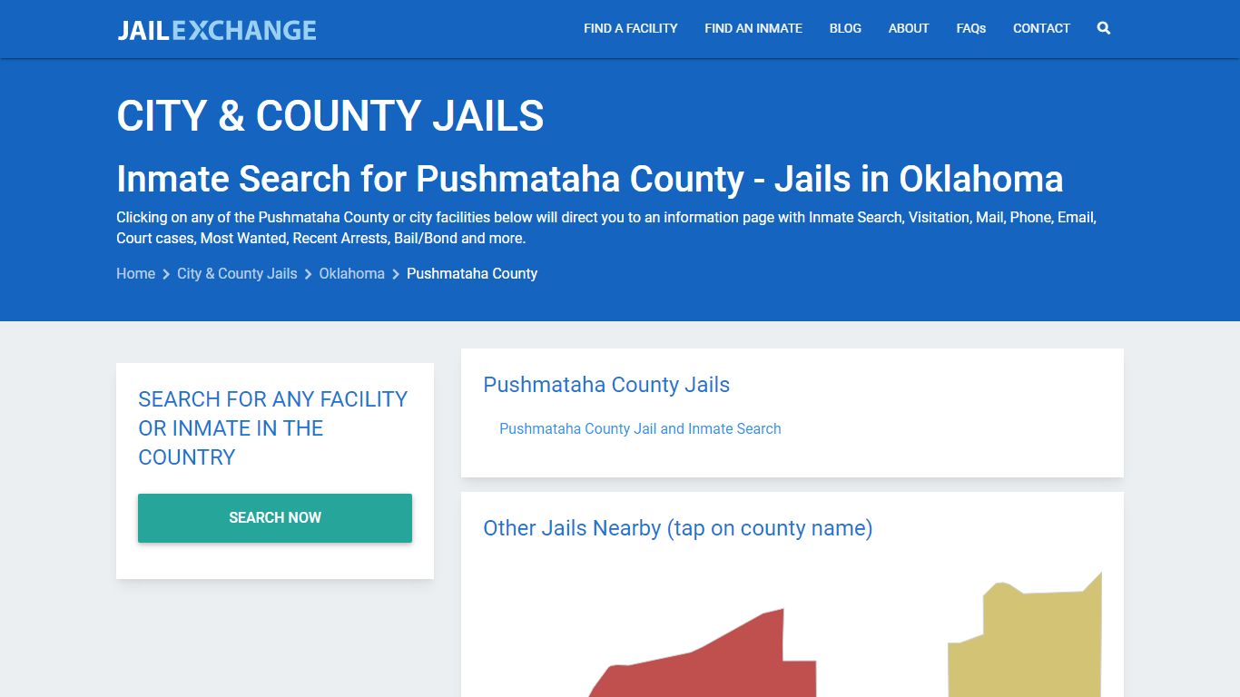Inmate Search for Pushmataha County | Jails in Oklahoma - Jail Exchange