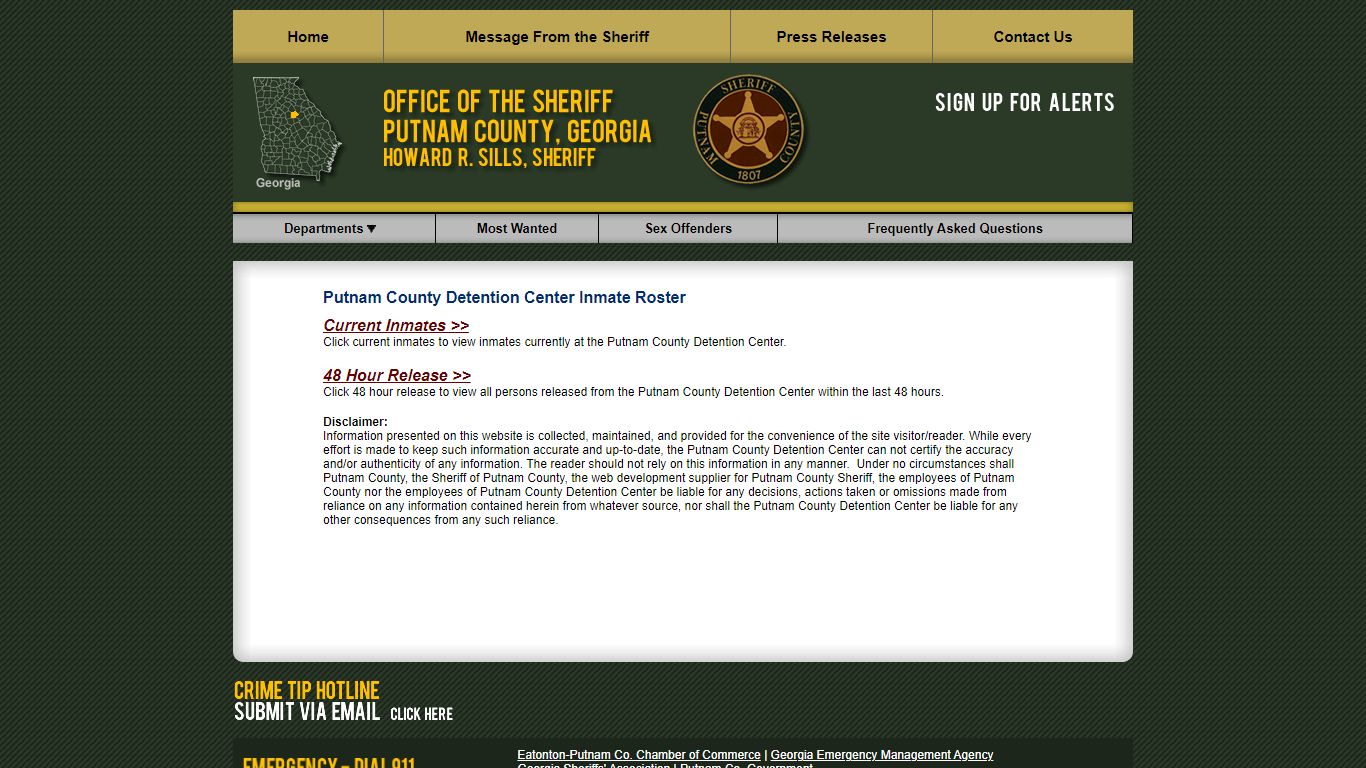 Roster Choose - Putnam County GA Sheriff's Office