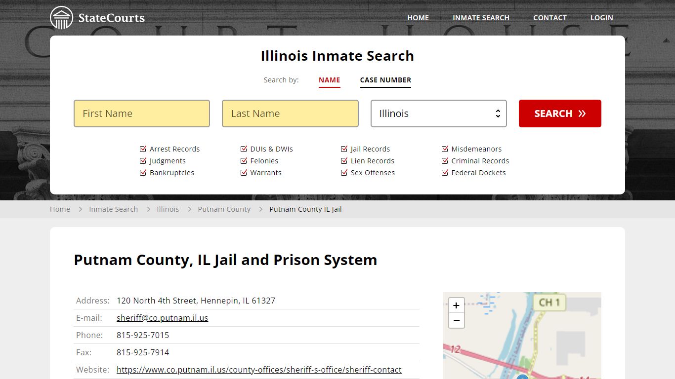 Putnam County IL Jail Inmate Records Search, Illinois - StateCourts