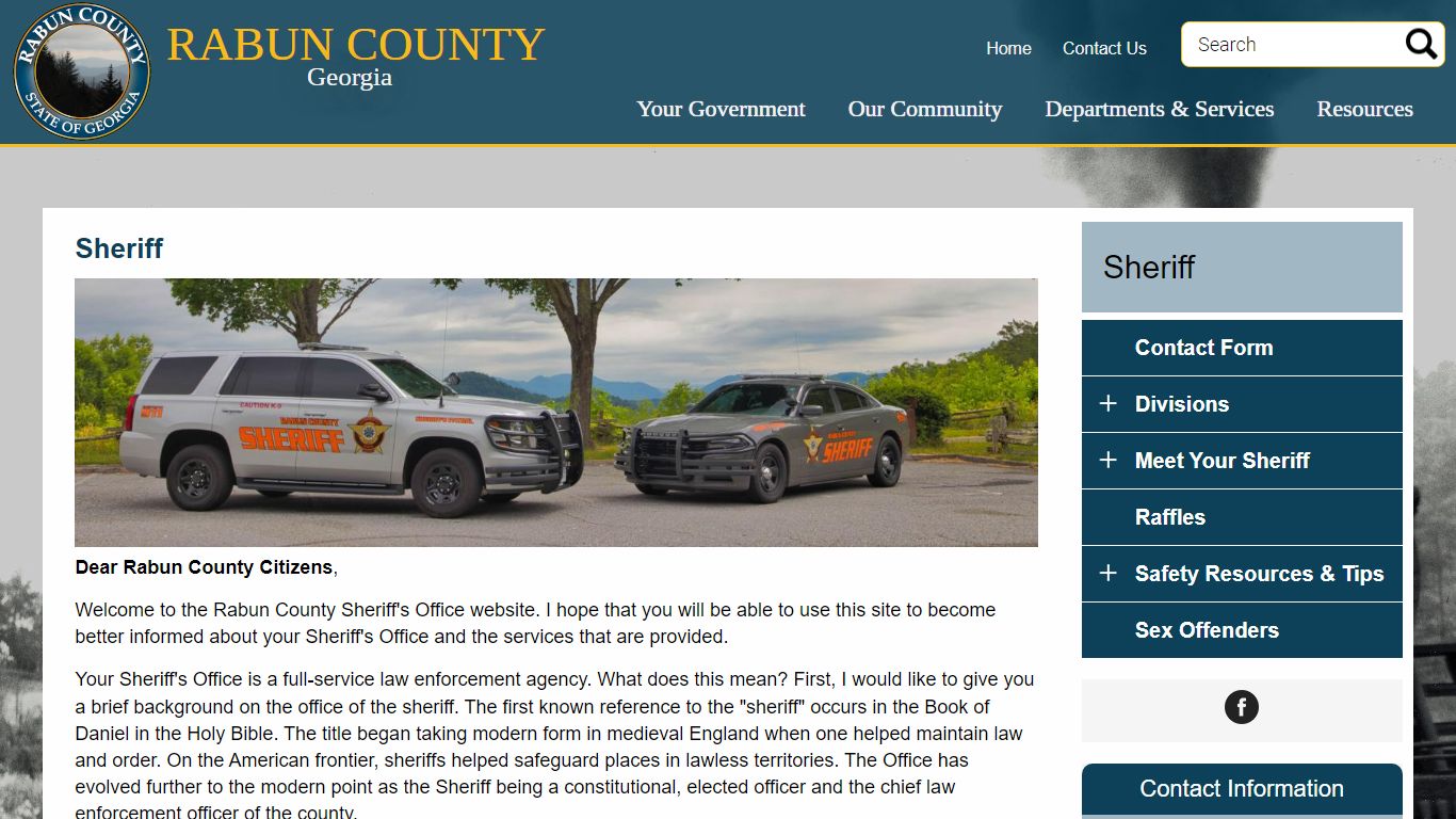 Sheriff | Rabun County Georgia