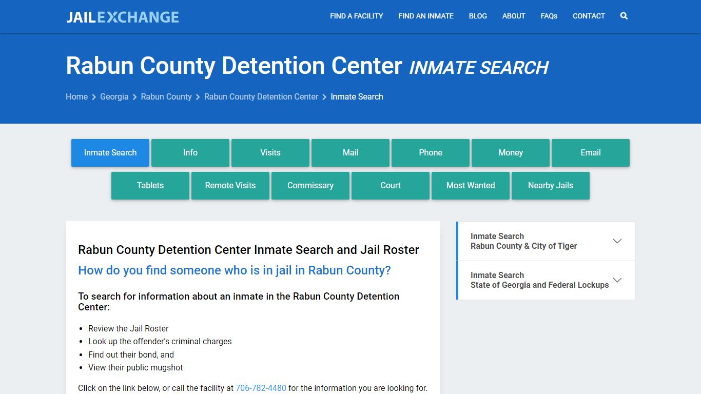 Rabun County Detention Center Inmate Search - Jail Exchange