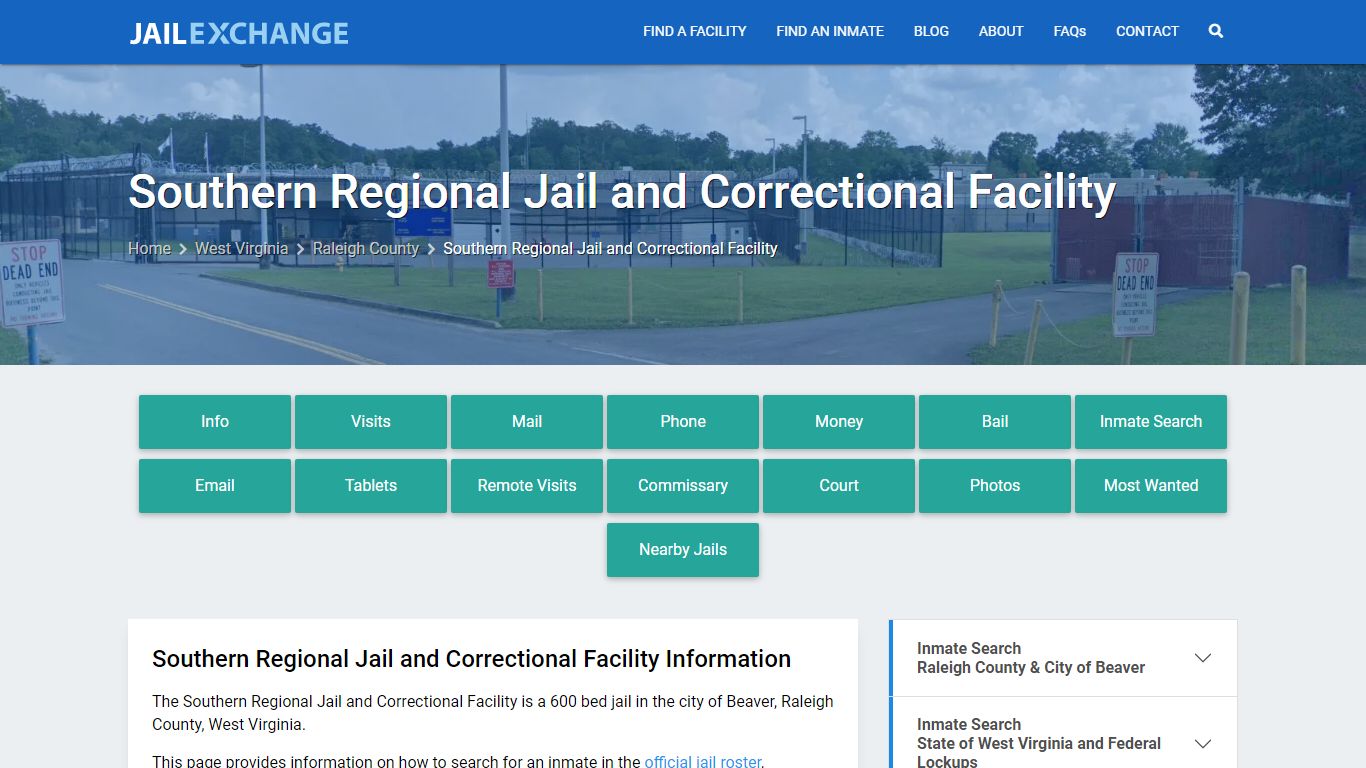 Southern Regional Jail and Correctional Facility - Jail Exchange
