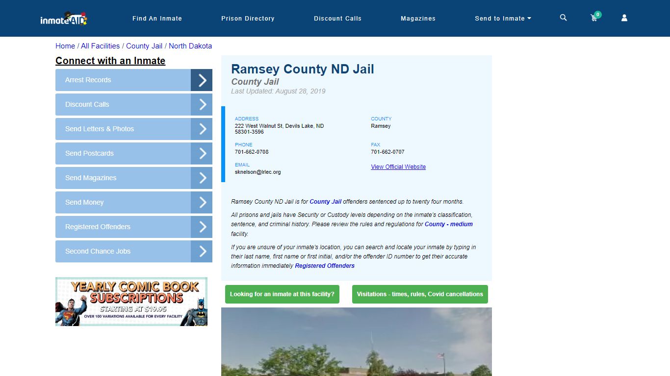 Ramsey County ND Jail - Inmate Locator - Devils Lake, ND