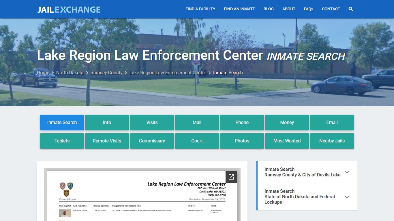 Lake Region Law Enforcement Center Inmate Search - Jail Exchange