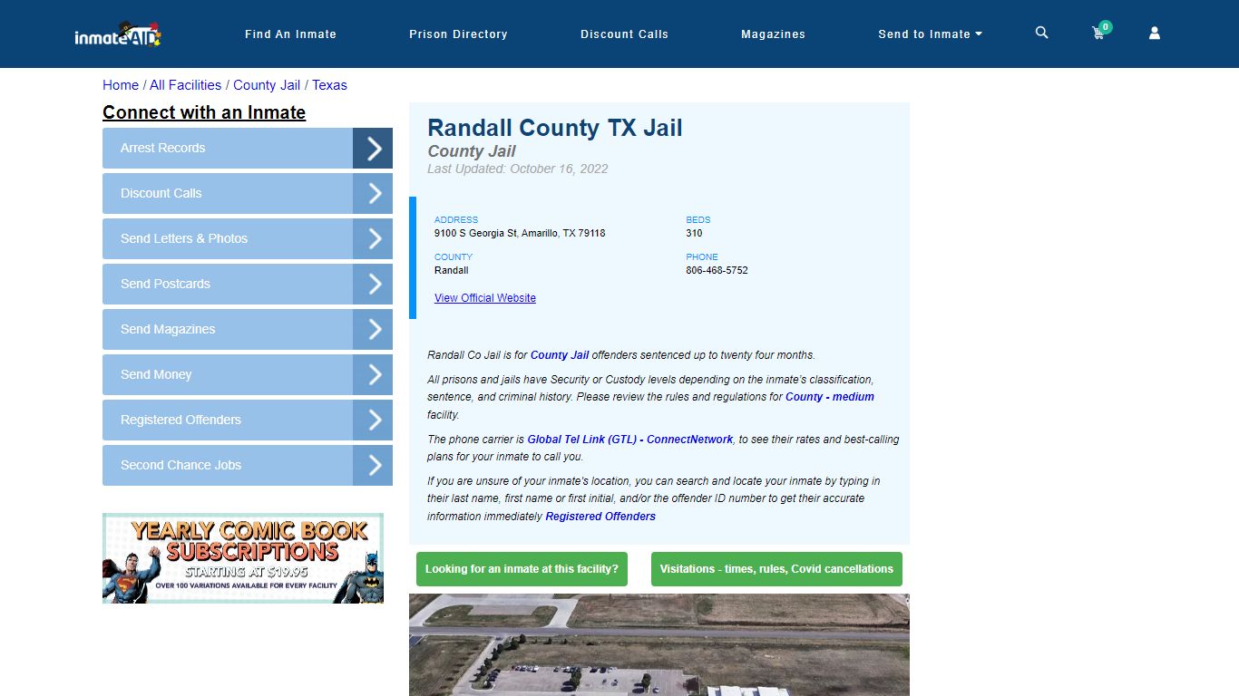 Randall County TX Jail - Inmate Locator - Amarillo, TX