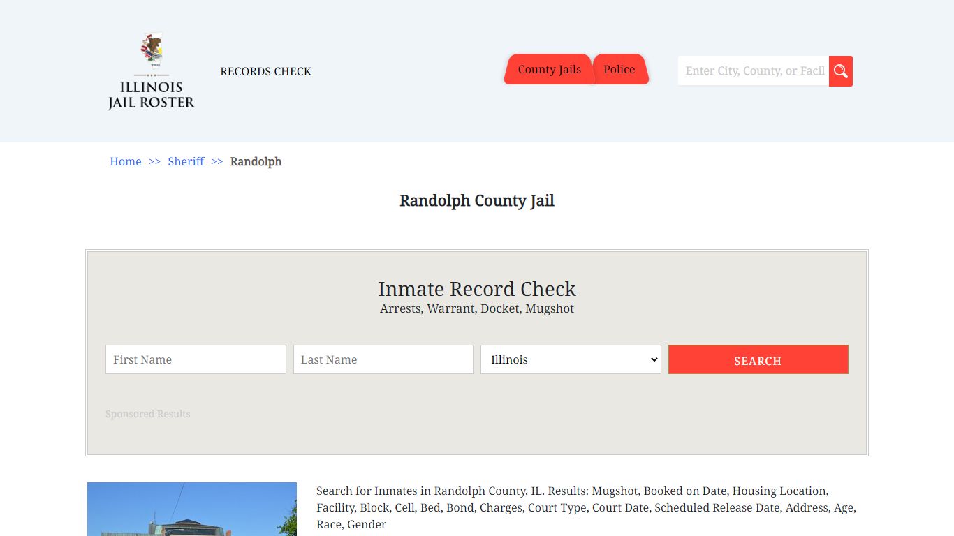 Randolph County Jail | Jail Roster Search