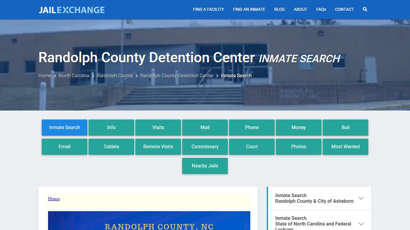 Randolph County Detention Center Inmate Search - Jail Exchange