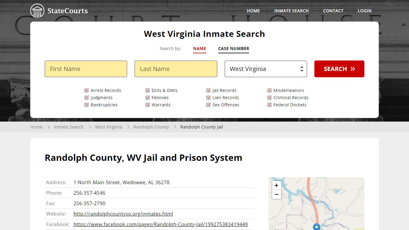 Randolph County Jail Inmate Records Search, West Virginia - StateCourts