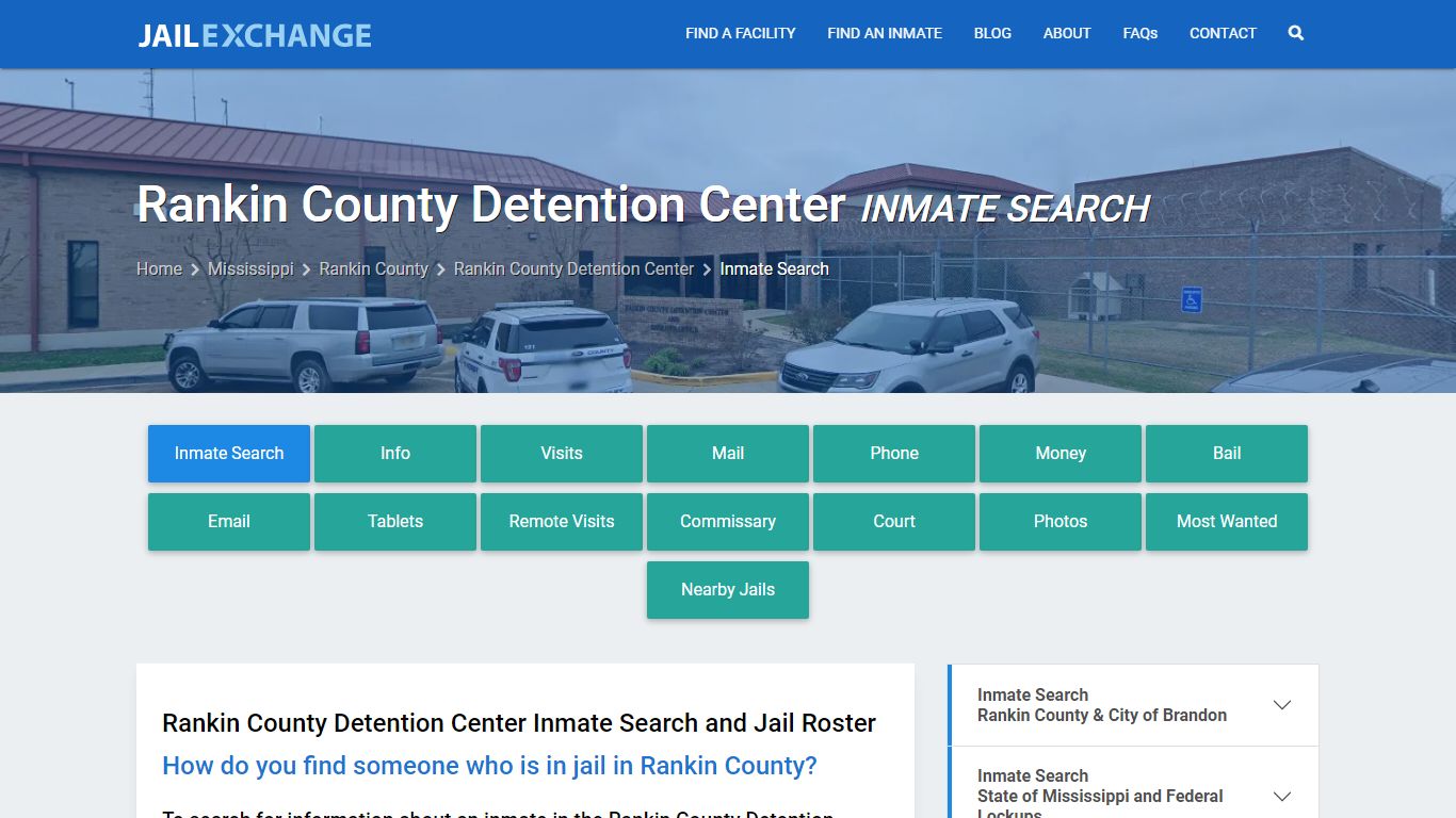 Rankin County Detention Center Inmate Search - Jail Exchange