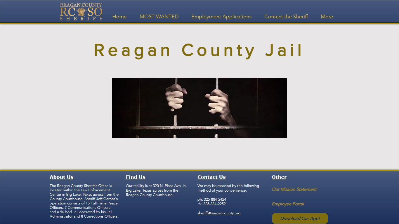 Jail Services | Reagan County SO