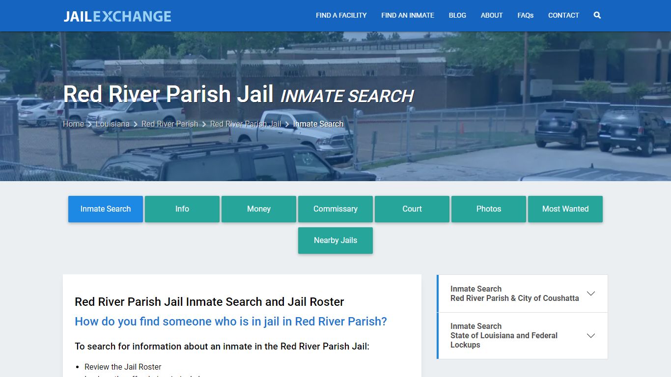 Inmate Search: Roster & Mugshots - Red River Parish Jail, LA