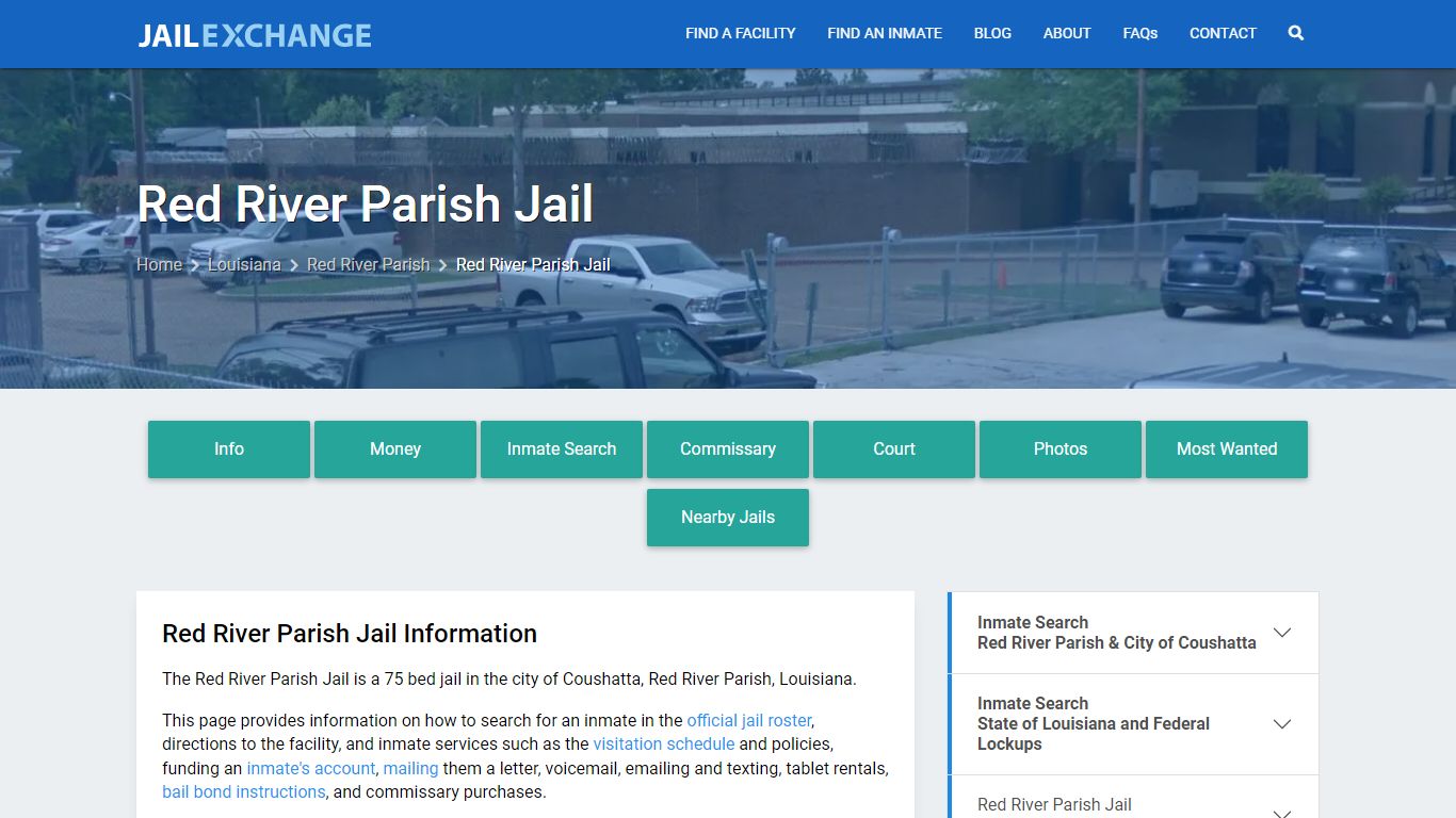 Red River Parish Jail, LA Inmate Search, Information