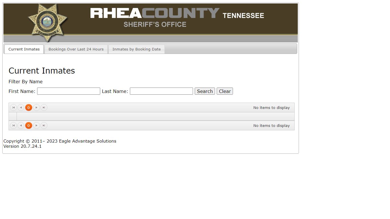 Rhea County TN Inmate Information