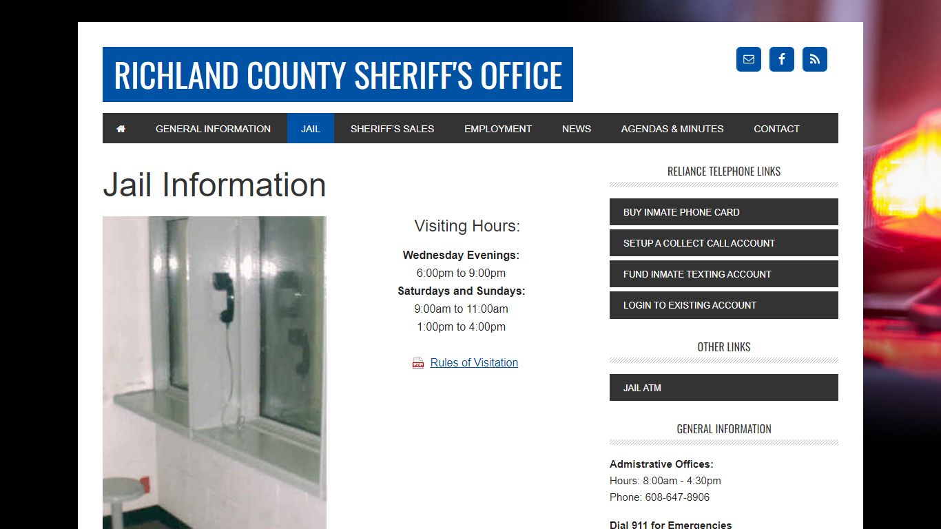 Jail Information - Richland County Sheriff's Office