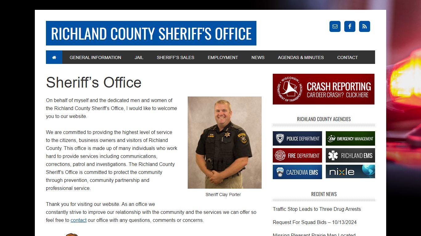 Richland County Sheriff's Office — Richland County, Wisconsin